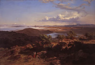 Tal von Mexiko vom Hügel Santa Isabel aus